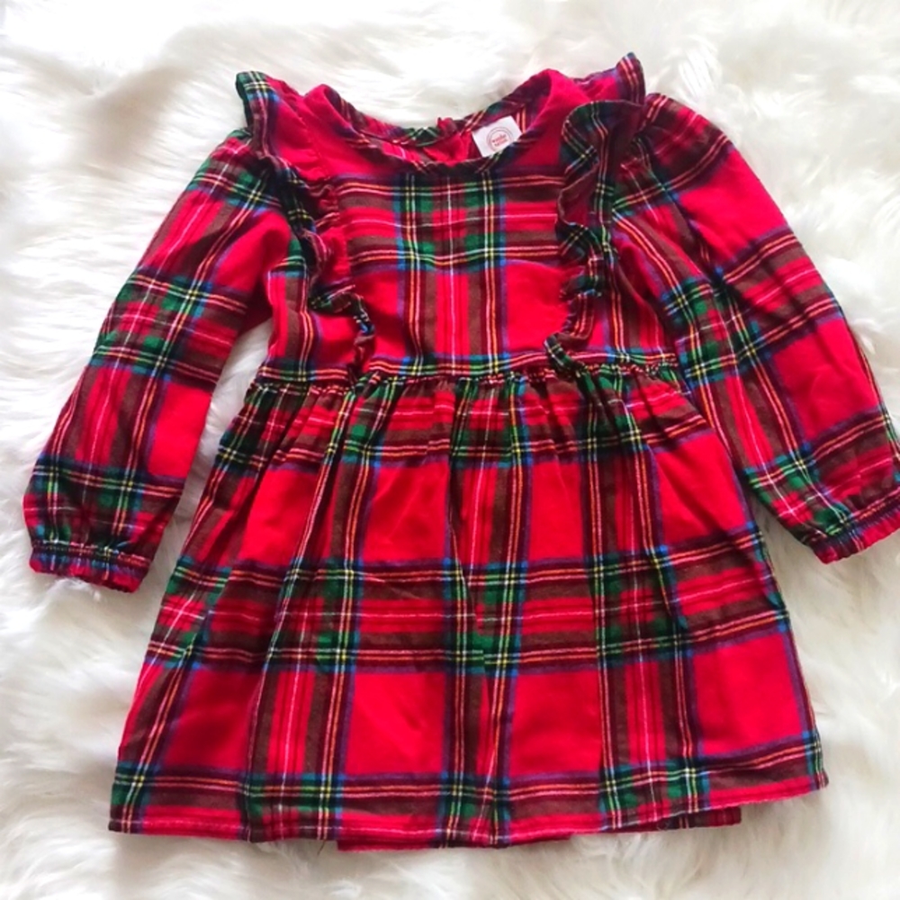 SZ 18mo  Red Plaid Wonder Nation Dress